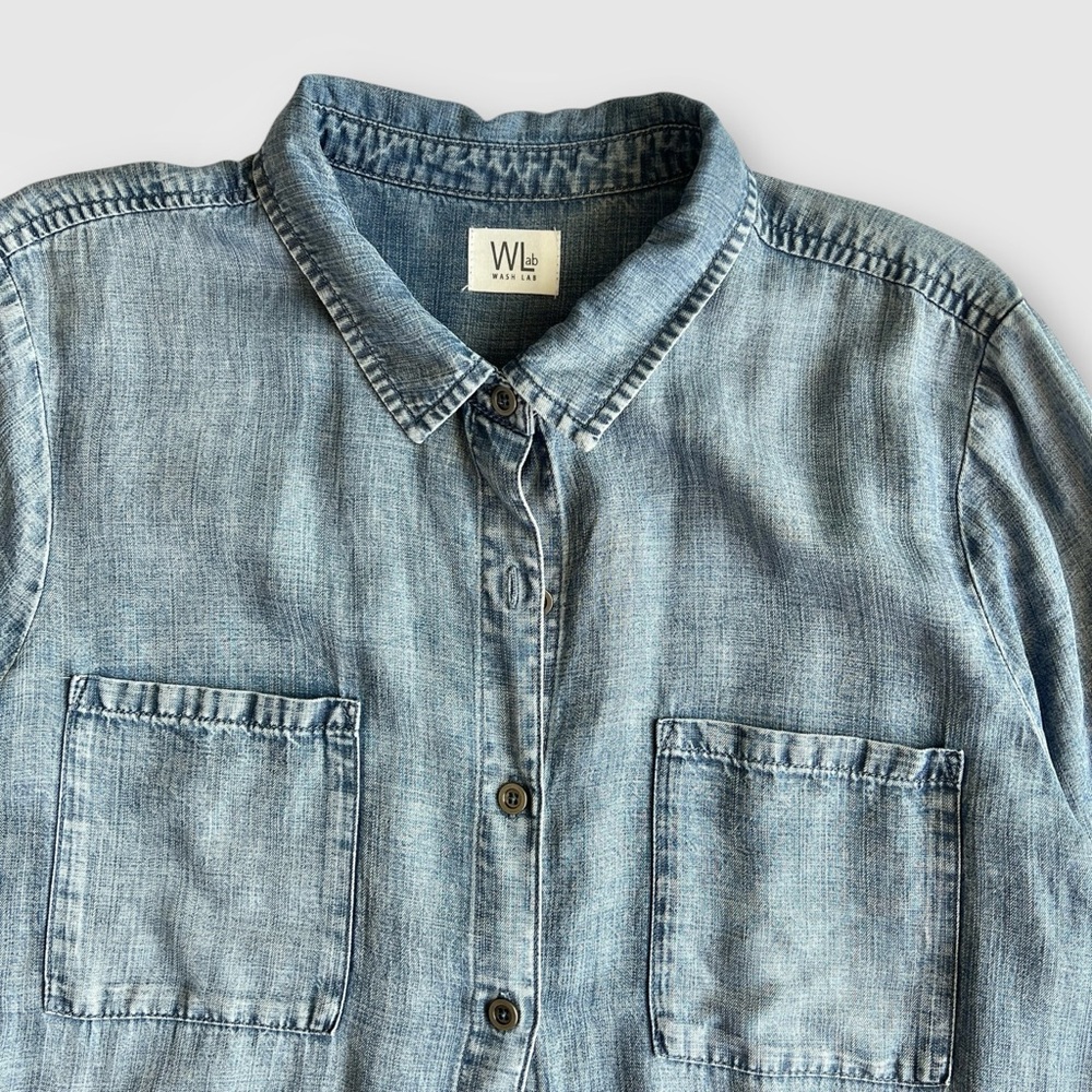 NEW Chill Out Shirtdress by Wash Lab Denim - Picture 4 of 10